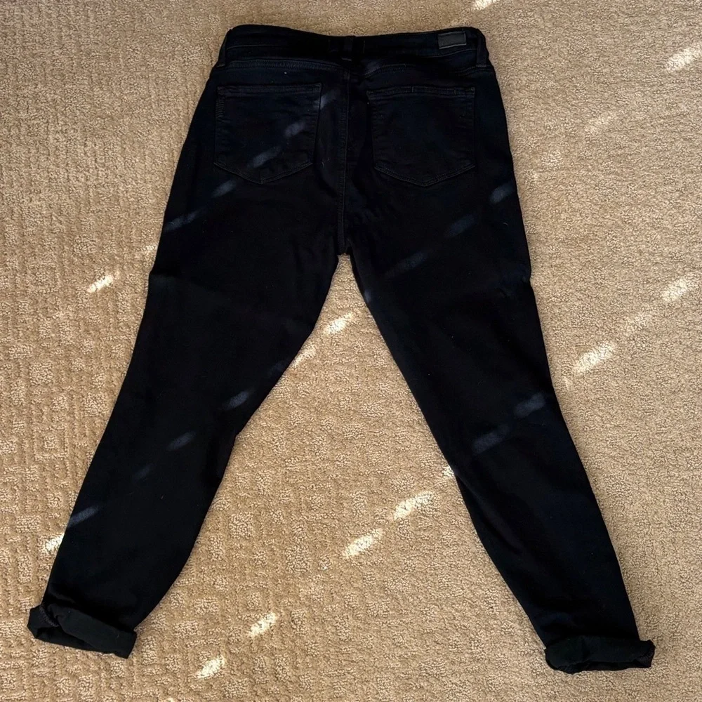 PAIGE Black Distressed Skinny Jeans - Picture 4 of 4